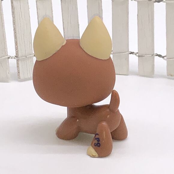 Littlest Pet Shop Brown Tan German Shepherd Dog 1362 2007 Hasbro Authentic Lps - Picture 2 of 5